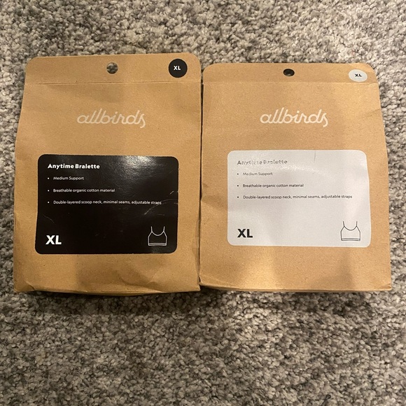NEW Allbirds Set of 2 Anytime Bralettes, XL - Picture 2 of 3
